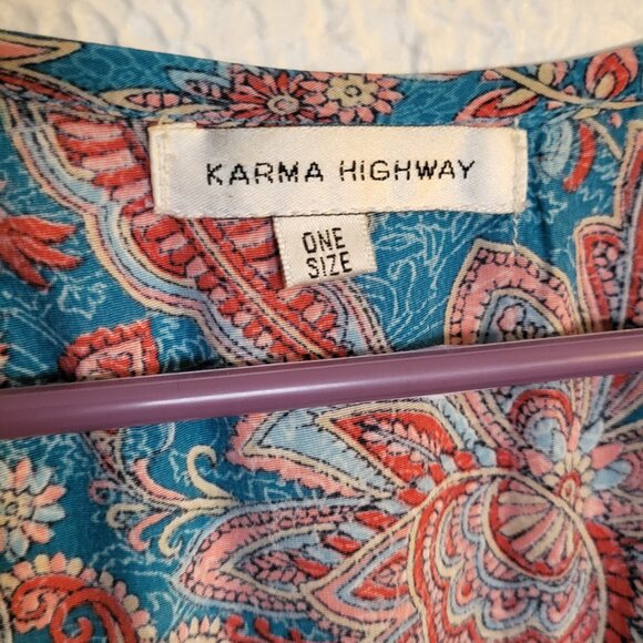 Long Sleeve Dress, Dreamy Satin Paisley Fabric - Picture 11 of 11